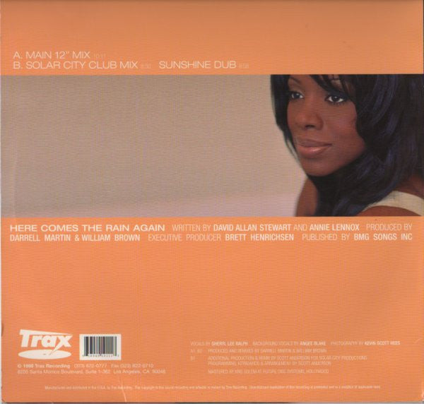Sheryl Lee Ralph : Here Comes The Rain Again (12")
