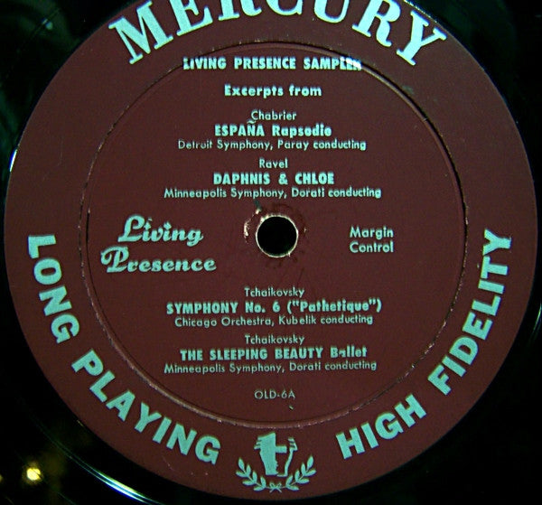 Various : Living Presence High Fidelity Sampler (LP, Mono, Smplr)