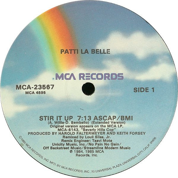 Patti LaBelle : Stir It Up (12" Version) (12", Single, Glo)