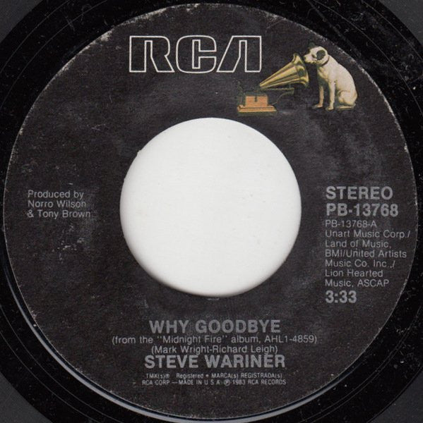 Steve Wariner : Why Goodbye (7", Single)