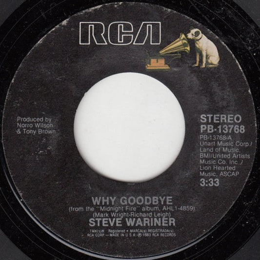 Steve Wariner : Why Goodbye (7", Single)