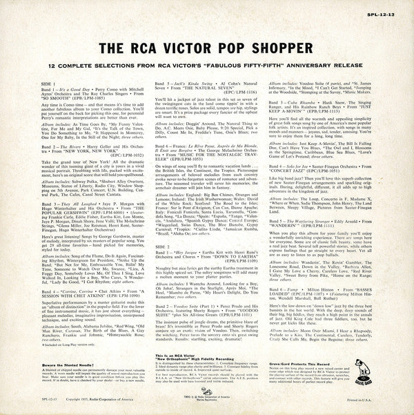 Various : The RCA Victor Pop Shopper (LP, Comp)