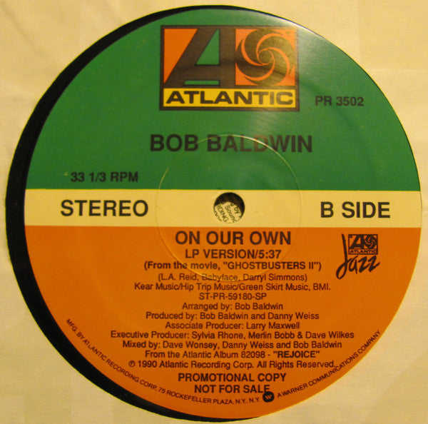 Bob Baldwin : On Our Own (12", Promo)