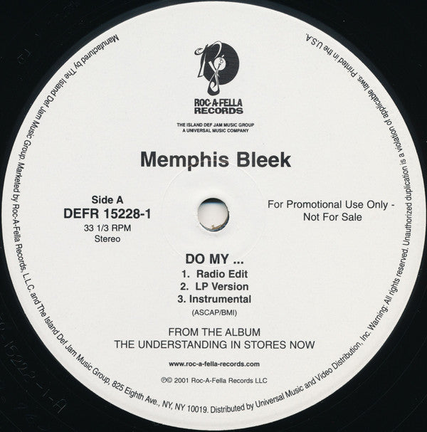 Memphis Bleek : Do My (12", Single, Promo)