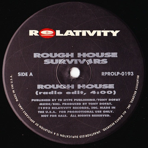 Rough House Survivers : Rough House (12", Promo)