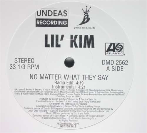 Lil' Kim : No Matter What They Say (12", Single, Promo)