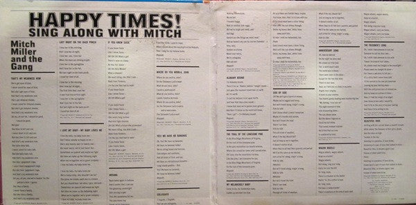 Mitch Miller And The Gang : Happy Times!‒Sing Along With Mitch (LP, Album, Mono, Gat)