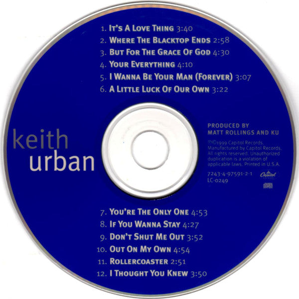 Keith Urban : Keith Urban (CD, Album)