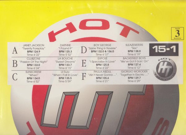 Various : Hot Tracks 15-1 (3x12", Comp)