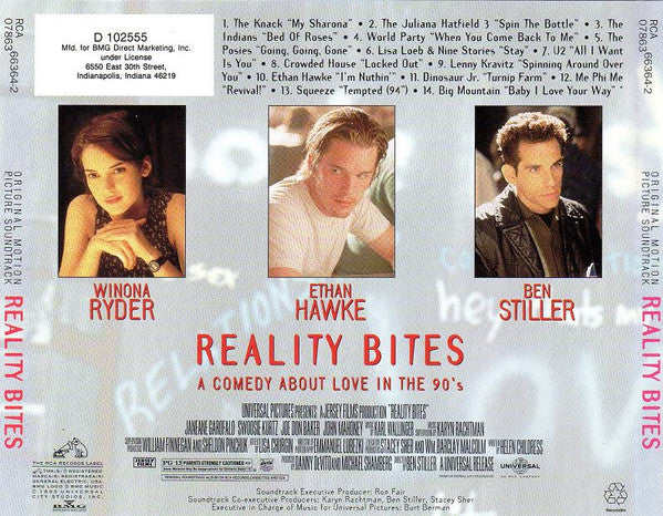 Various : Reality Bites (Original Motion Picture Soundtrack) (CD, Comp, Club)