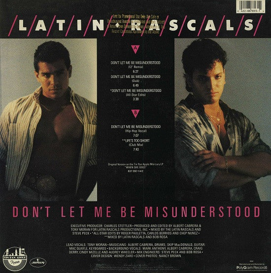 The Latin Rascals : Don't Let Me Be Misunderstood (12")