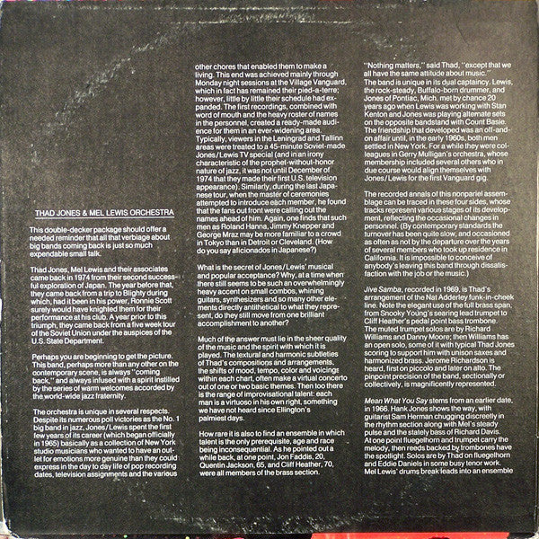 Thad Jones & Mel Lewis : Thad Jones / Mel Lewis (2xLP, Comp, RE, Gat)