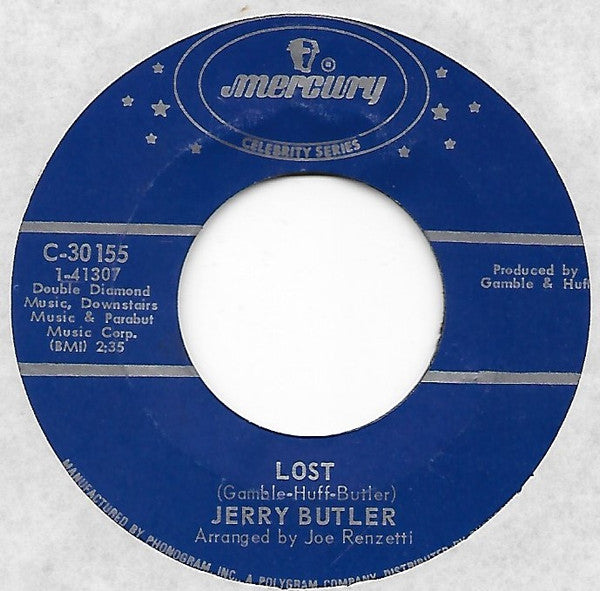 Jerry Butler : Only The Strong Survive / Lost (7", Single)