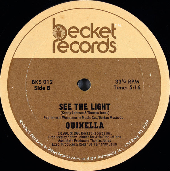 Quinella : Your Place Or Mine (12", Single)