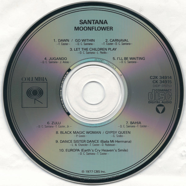 Santana : Moonflower (2xCD, Album, RE)