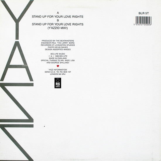 Yazz : Stand Up For Your Love Rights (12")