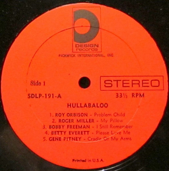 Various : Hullabaloo! (LP, Comp)