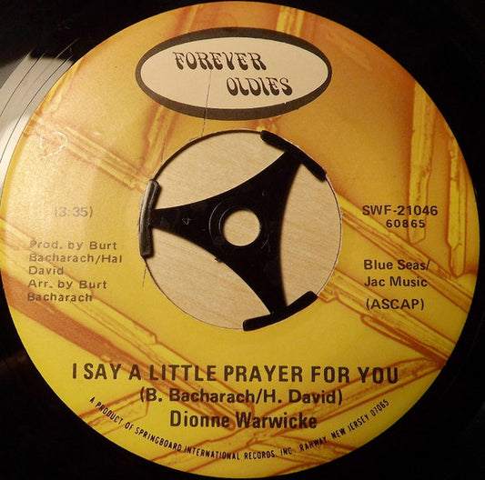 Dionne Warwick : I Say A Little Prayer For You (7", Single, RE)