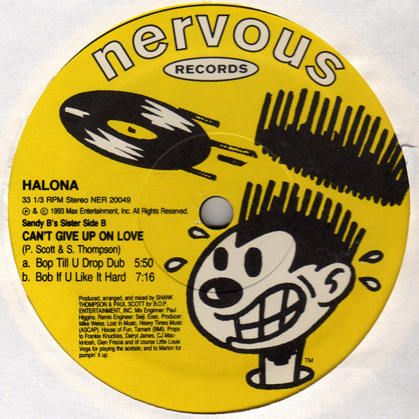 Halona : Can't Give Up On Love (12")
