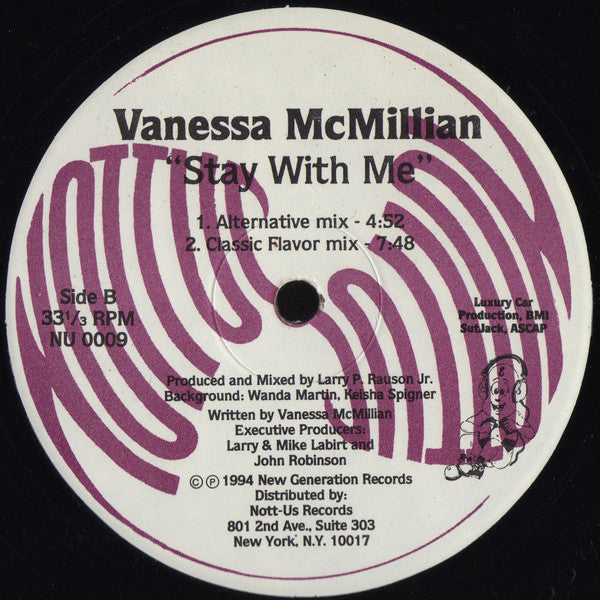 Vanessa McMillian : Stay With Me (12")