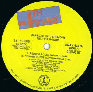 Masters Of Ceremony (2) : Redder Posse (12", Promo)