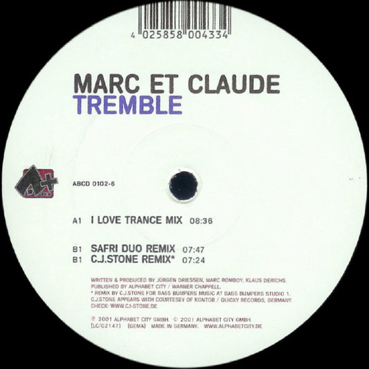 Marc Et Claude : Tremble (12")