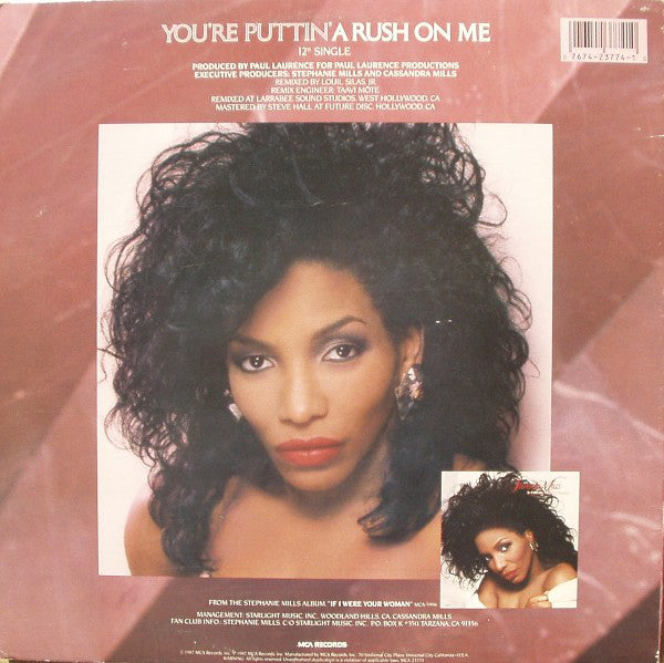 Stephanie Mills : (You're Puttin') A Rush On Me (12", Single)