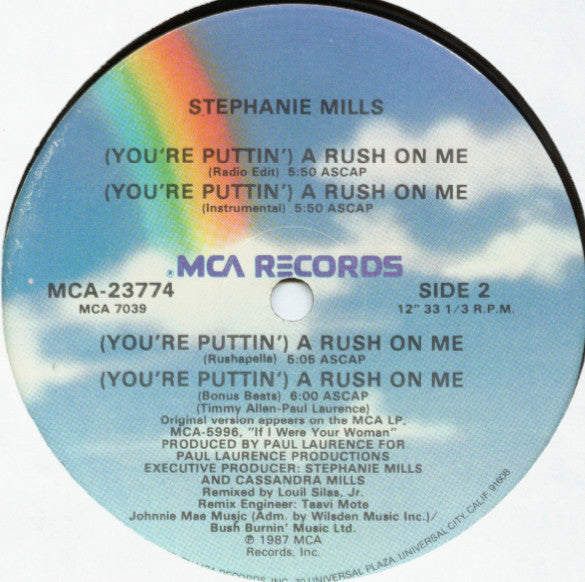 Stephanie Mills : (You're Puttin') A Rush On Me (12", Single)