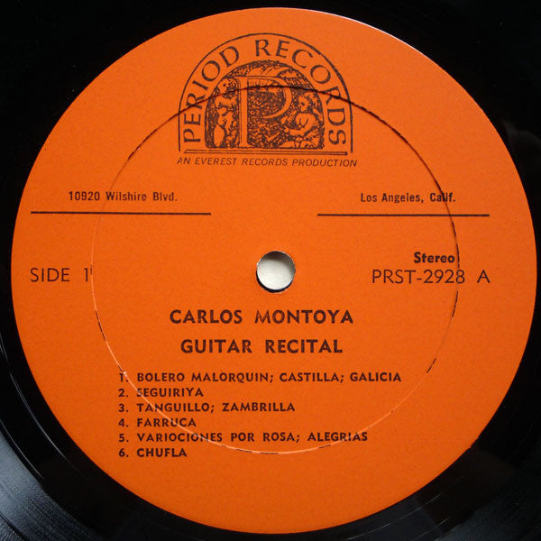 Carlos Montoya : Guitar Recital (LP, Album, RE)
