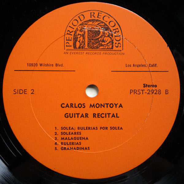 Carlos Montoya : Guitar Recital (LP, Album, RE)