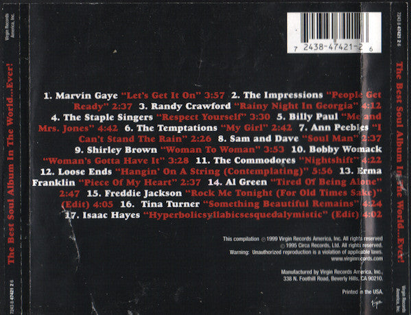 Various : The Best Soul Album In The World...Ever! (CD, Comp)