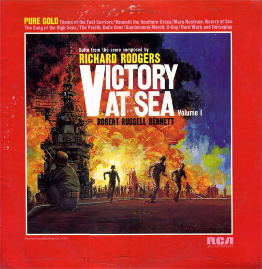 Richard Rodgers / Robert Russell Bennett / RCA Victor Symphony Orchestra : Victory At Sea Volume I (LP, Album, RE, Ind)