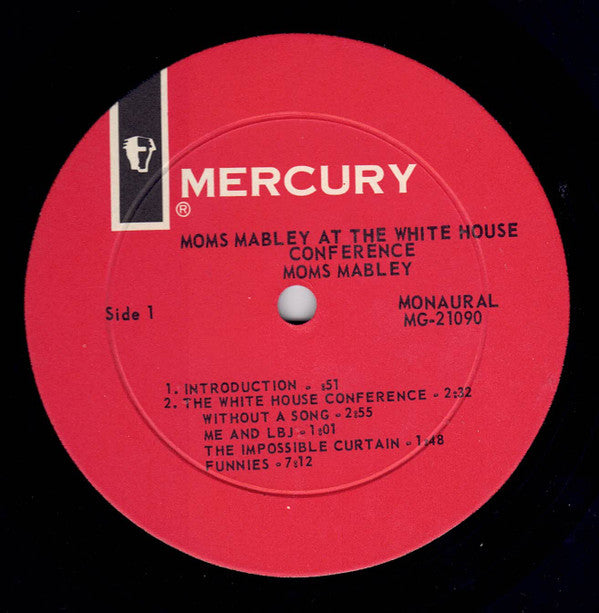 Moms Mabley : At The White House Conference (LP, Album, Mono)