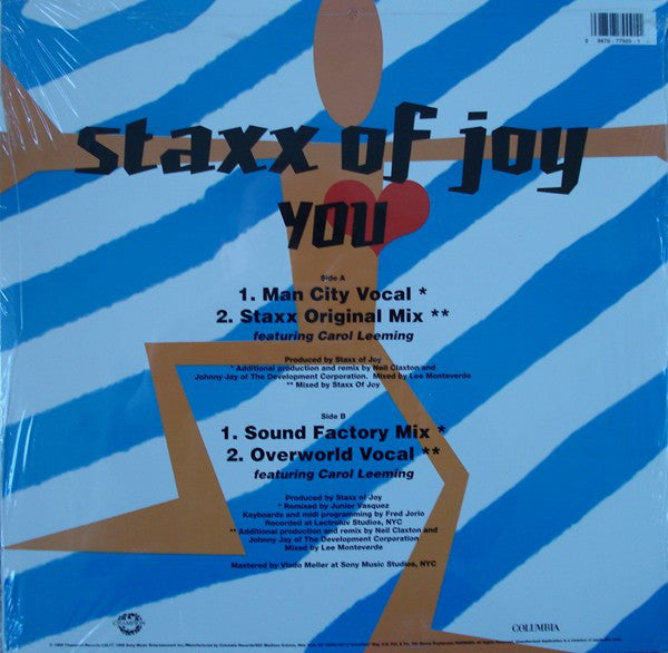 Staxx Featuring Carol Leeming : You (12")