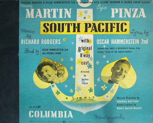 Mary Martin, Ezio Pinza, Rodgers & Hammerstein With "South Pacific" Original Broadway Cast : South Pacific (7xShellac, 10", Album)