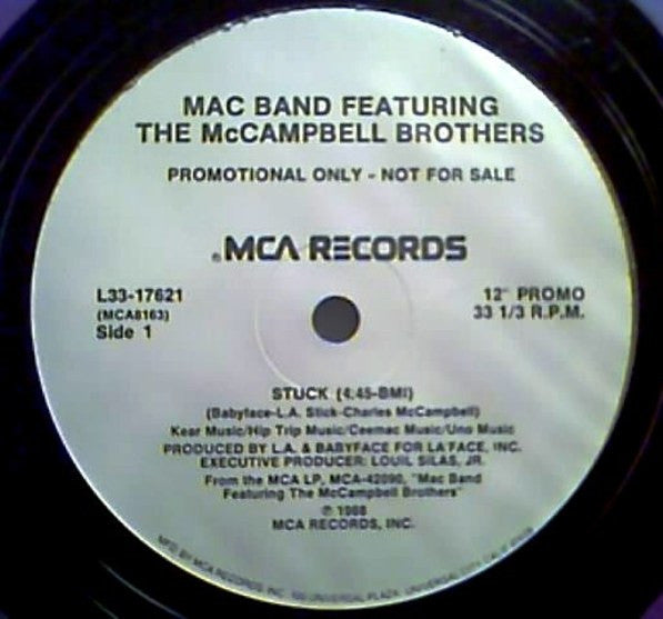Mac Band Featuring The McCampbell Brothers : Stuck (12", Promo)
