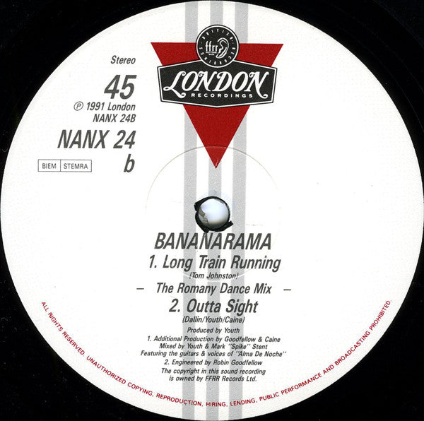 Bananarama : Long Train Running (12", Single)