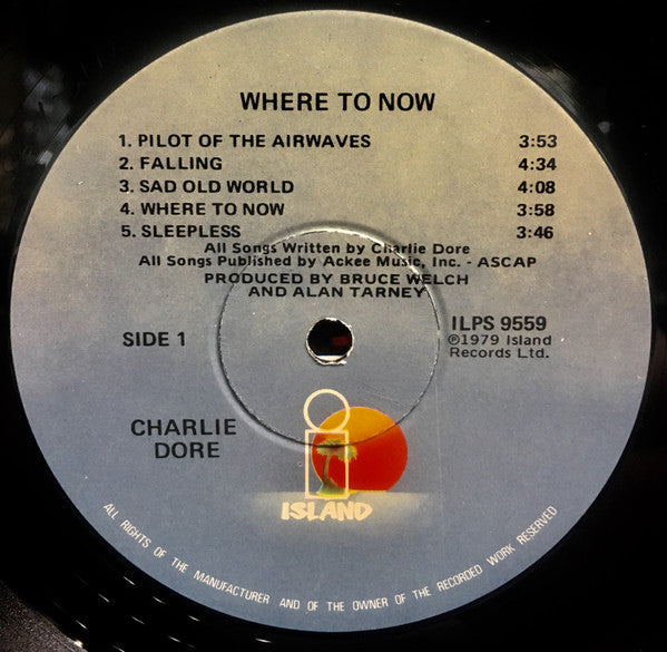 Charlie Dore : Where To Now (LP, Album, Los)
