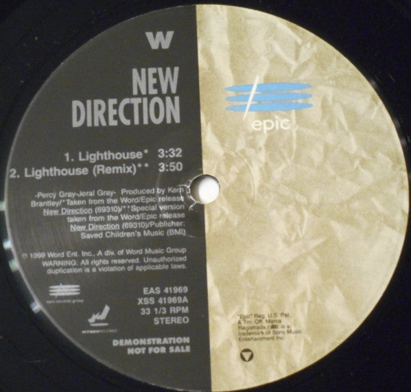 New Direction (5) : Lighthouse / New Direction (12", Single, Promo)