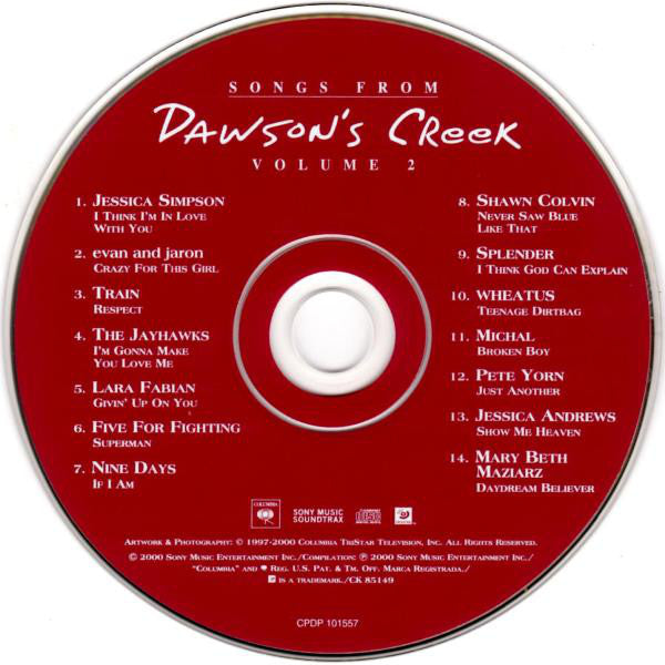 Various : Songs From Dawson's Creek Volume 2 (CD, Comp, Enh)