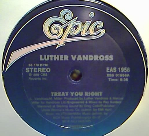 Luther Vandross : Treat You Right (12", Promo)