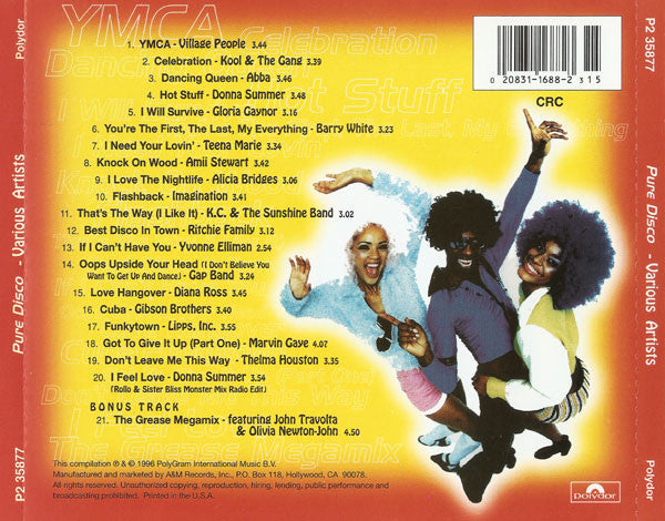 Various : Pure Disco (CD, Comp, Club, CRC)