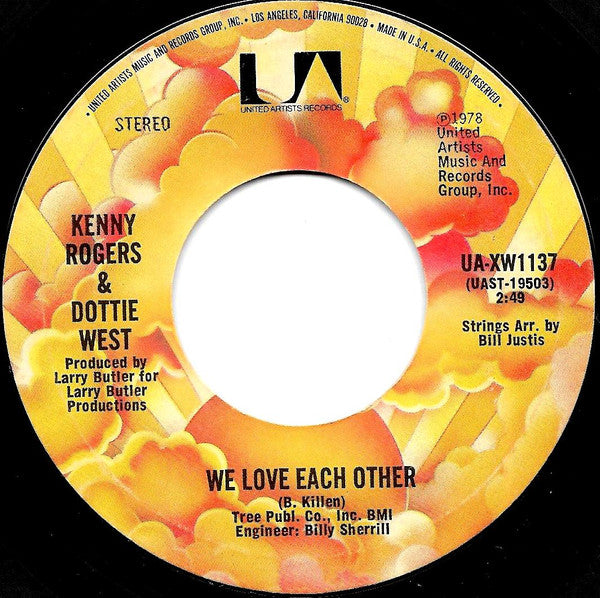 Kenny Rogers & Dottie West : Every Time Two Fools Collide (7", Ter)