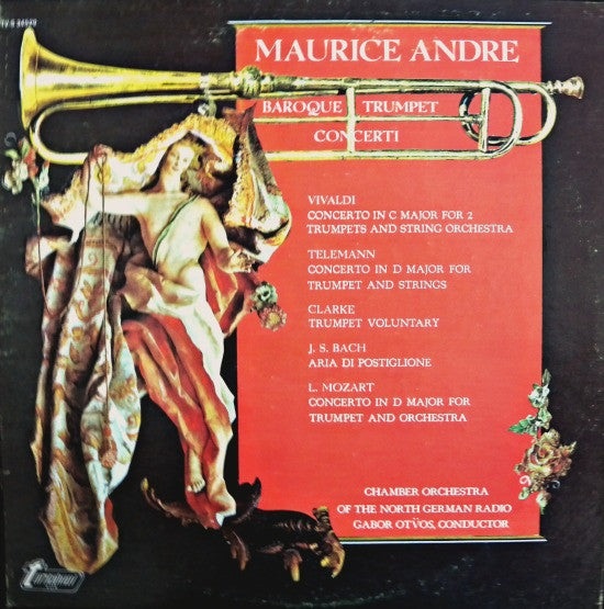 Maurice André - Kammerorchester Des Norddeutschen Rundfunks, Gabor Ötvös : Baroque Trumpet Concerti (LP)