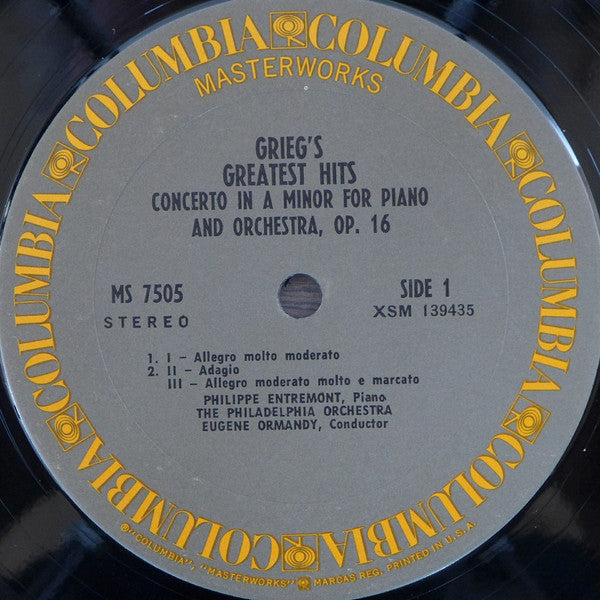 Edvard Grieg : Grieg's Greatest Hits (LP, Comp)