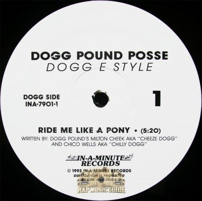 Dogg Pound Posse : Ride Me Like A Pony (12")