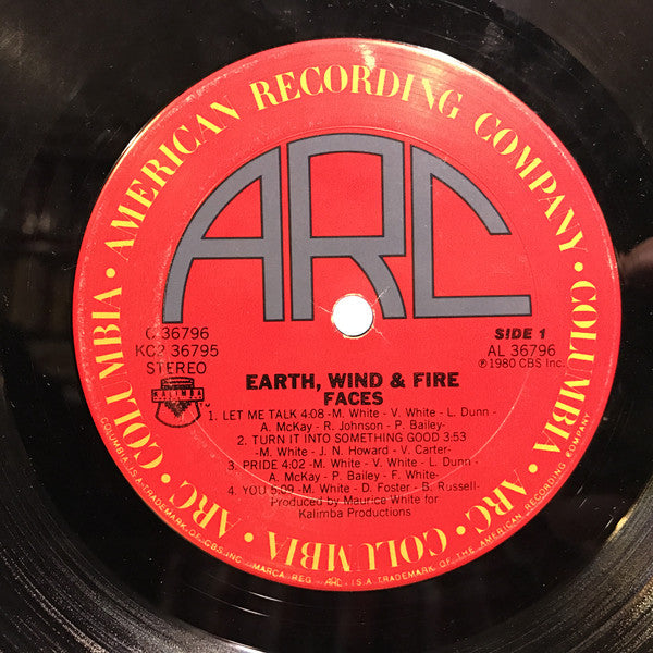 Earth, Wind & Fire : Faces (2xLP, Album, San)