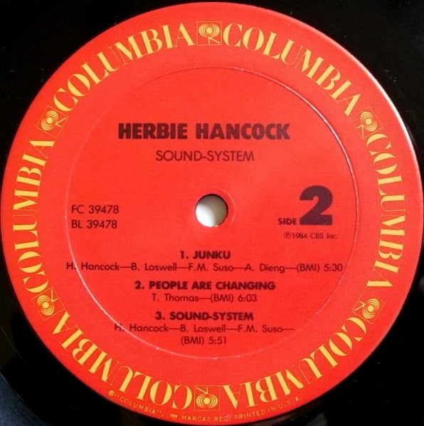 Herbie Hancock : Sound-System (LP, Album, Pit)