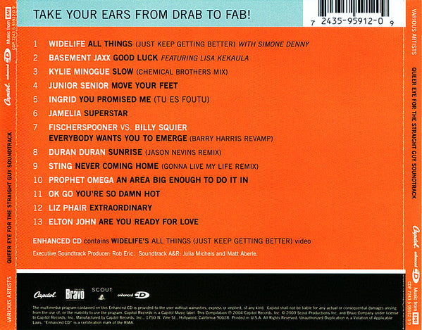 Various : Queer Eye For The Straight Guy Soundtrack (CD, Comp, Enh)