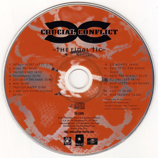 Crucial Conflict : The Final Tic (CD, Album)